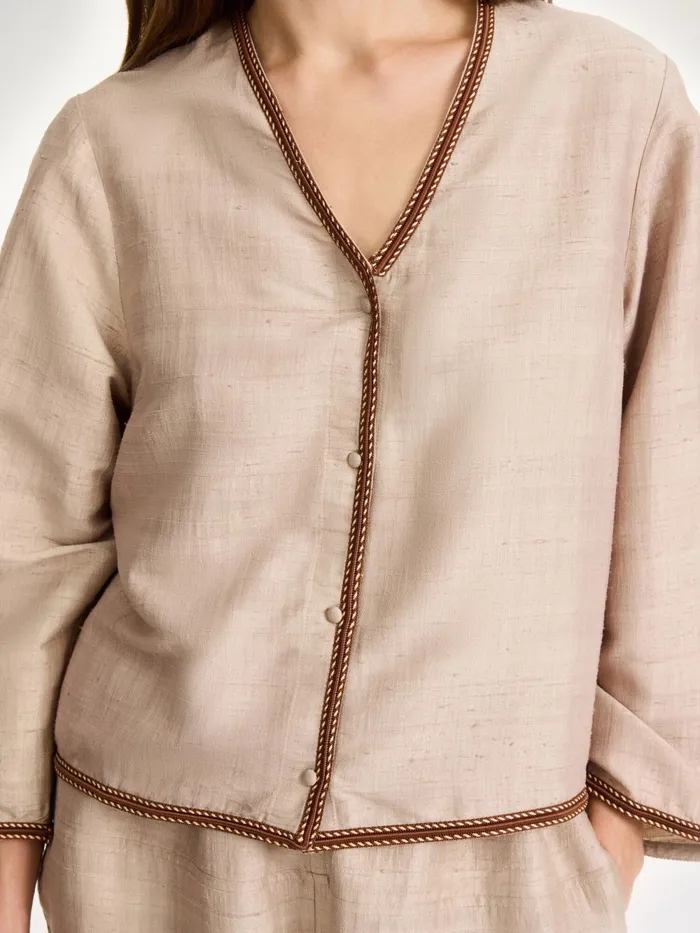By Malene Birger Tops and Blouses Women Mineas Silk Top Nomad