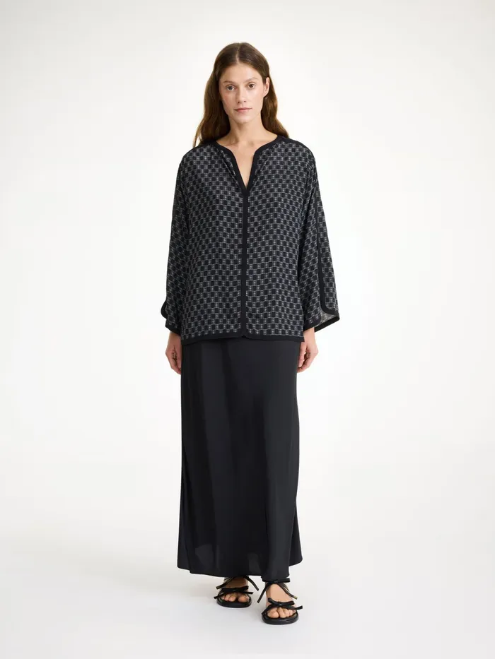 By Malene Birger Tops and Blouses Women Plazzo Blouse Mono Lined 050
