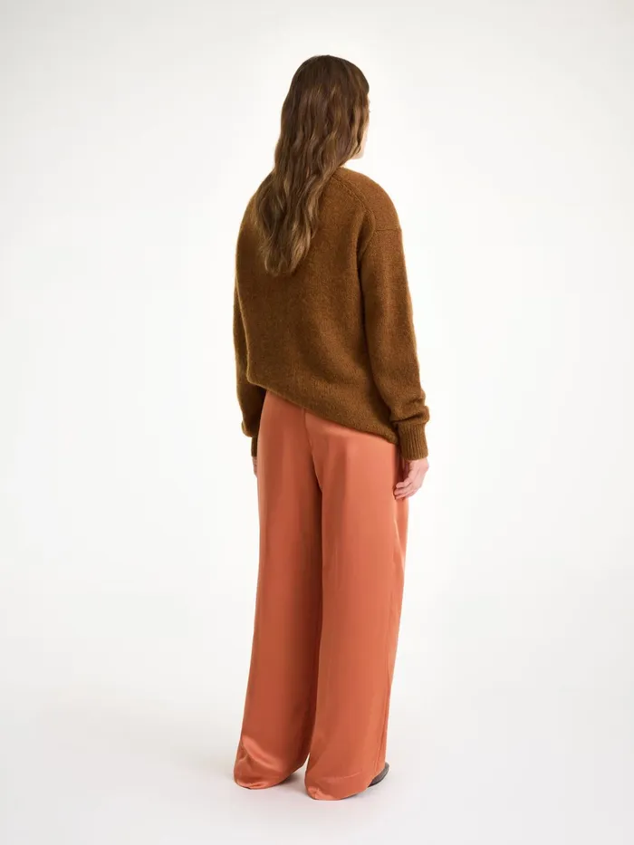 By Malene Birger Trousers Women Cymbaria HighWaist Trousers Dark Cherry Plum