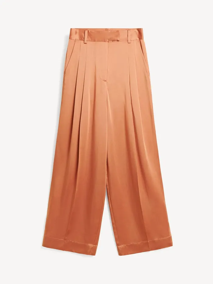 By Malene Birger Trousers Women Cymbaria HighWaist Trousers Dark Cherry Plum