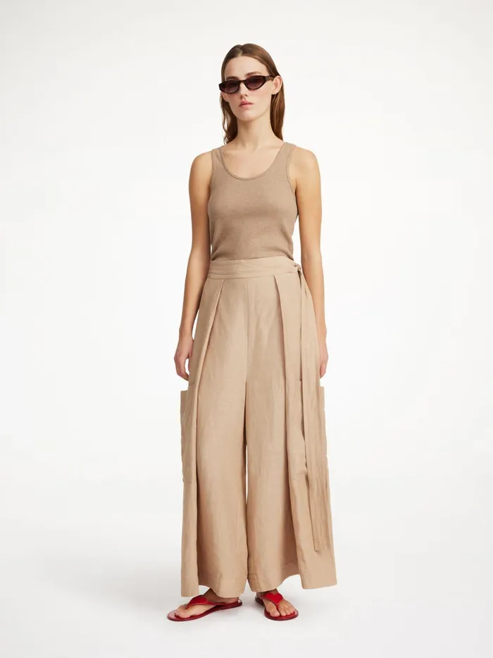By Malene Birger Trousers Women Darlane WideLeg Trousers Nomad