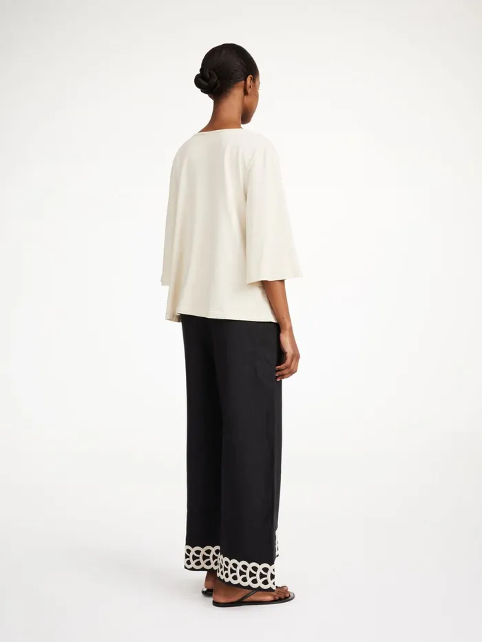 By Malene Birger Trousers Women Mirabellos Linen Trousers Black