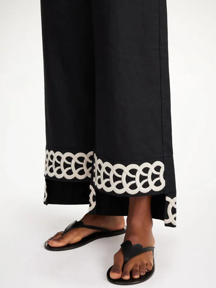 By Malene Birger Trousers Women Mirabellos Linen Trousers Black