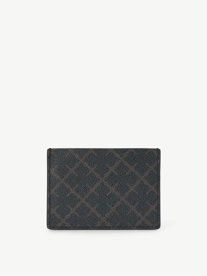 By Malene Birger Wallets and Cardholders Women Elia Printed Cardholder Dark Chokolate