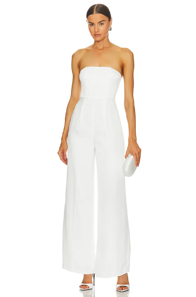 Cambri Jumpsuit Ivory White Women Lovers and Friends Jumpsuits