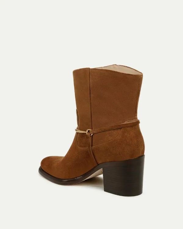 Camden Suede Bootie Caramel Women Veronica Beard Shoes Camden Suede Bootie Caramel Women Veronica Beard Shoes