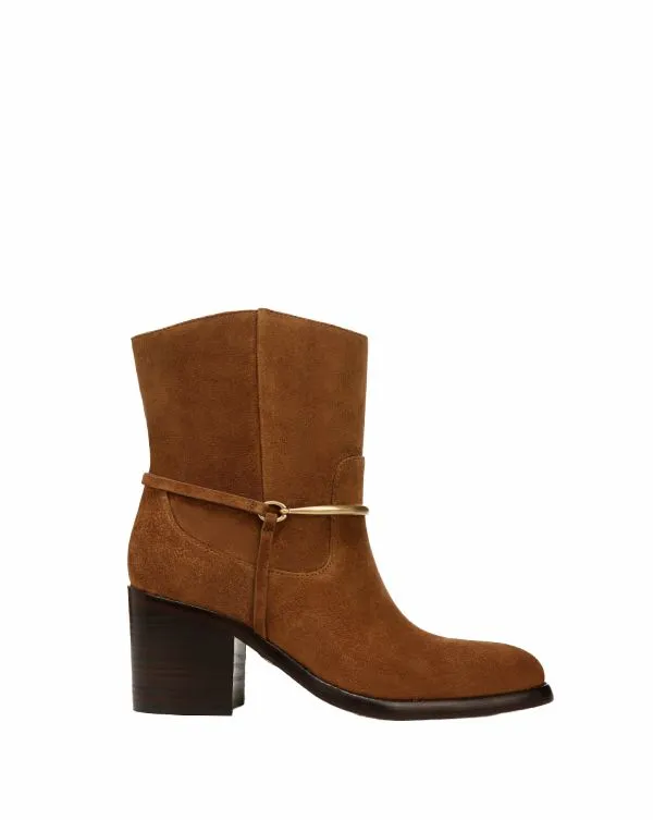 Camden Suede Bootie Caramel Women Veronica Beard Shoes Camden Suede Bootie Caramel Women Veronica Beard Shoes