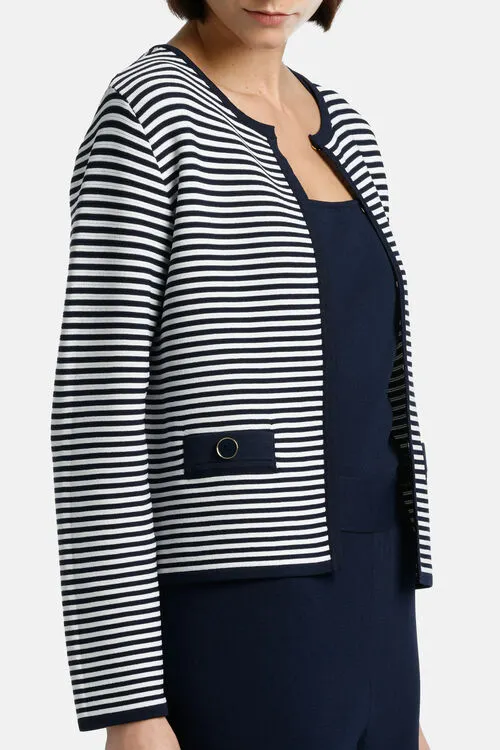 Capalbio Capalbio BlueWhite Women Cardigan Luisa Spagnoli Capalbio Capalbio BlueWhite Women Cardigan Luisa Spagnoli