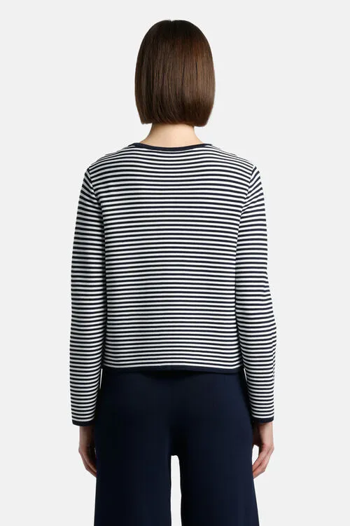Capalbio Capalbio BlueWhite Women Cardigan Luisa Spagnoli Capalbio Capalbio BlueWhite Women Cardigan Luisa Spagnoli
