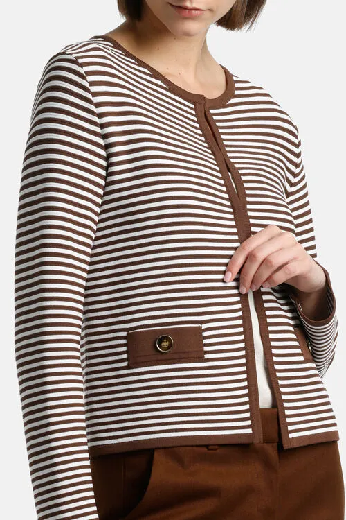 Capalbio Capalbio BlueWhite Women Cardigan Luisa Spagnoli Capalbio Capalbio BlueWhite Women Cardigan Luisa Spagnoli