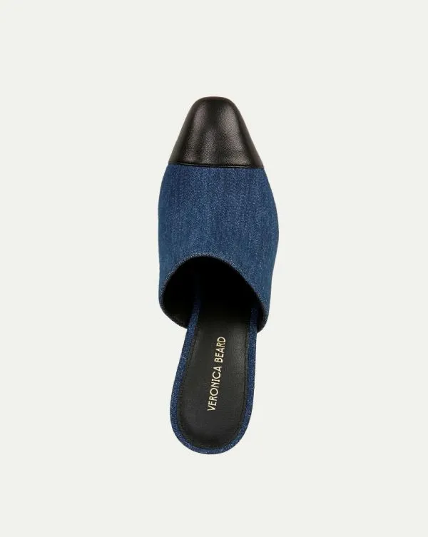 Carlotta Denim MixedMedia Heel Blue Women Veronica Beard Shoes Carlotta Denim MixedMedia Heel Blue Women Veronica Beard Shoes