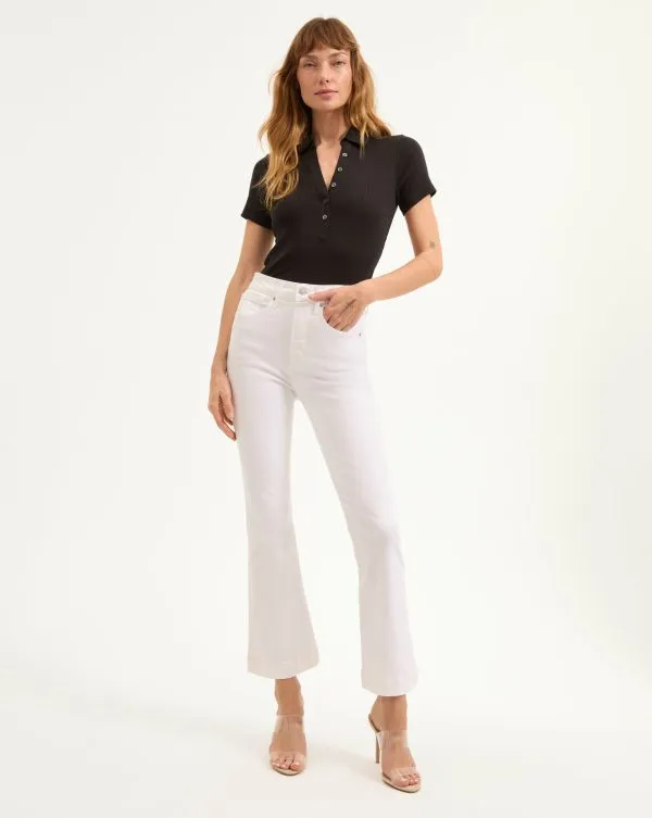 Carson KickFlare Jean White Women Veronica Beard Jeans