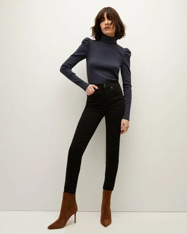 Cedar Turtleneck Navy Women Veronica Beard Tops Cedar Turtleneck Navy Women Veronica Beard Tops