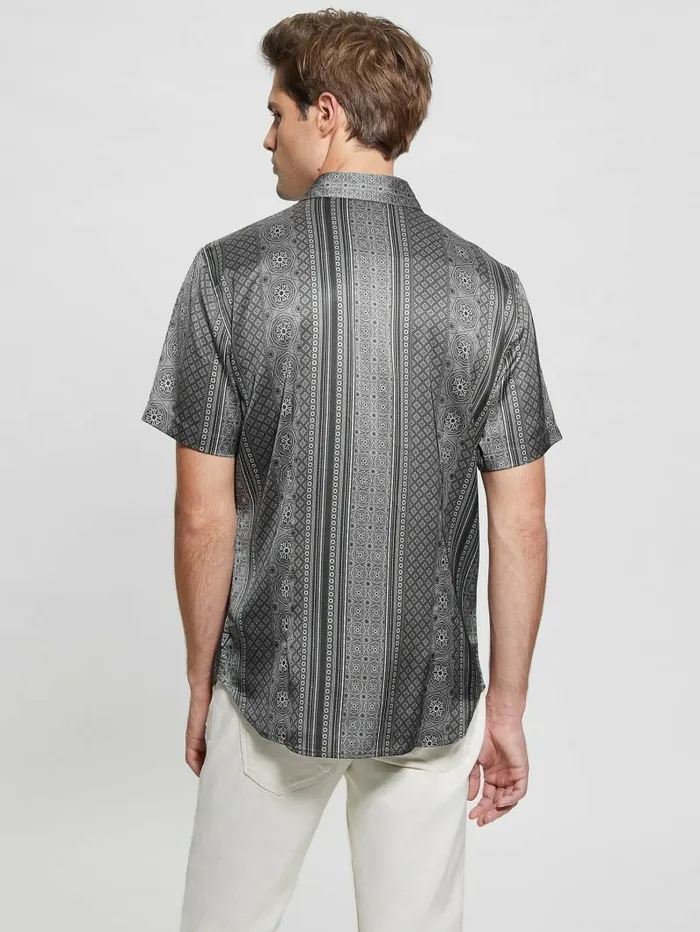 Charm Mosaic Shirt Bellview Mosaic Stripe Bl Shirts GUESS Men Charm Mosaic Shirt Bellview Mosaic Stripe Bl Shirts GUESS Men