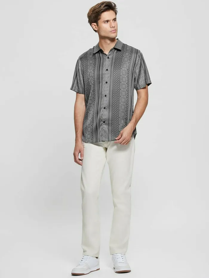 Charm Mosaic Shirt Bellview Mosaic Stripe Bl Shirts GUESS Men Charm Mosaic Shirt Bellview Mosaic Stripe Bl Shirts GUESS Men
