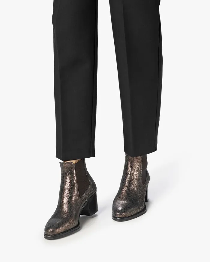 Chelsea Boots Women Floris Van Bommel Chudi 0107 Metallic Print