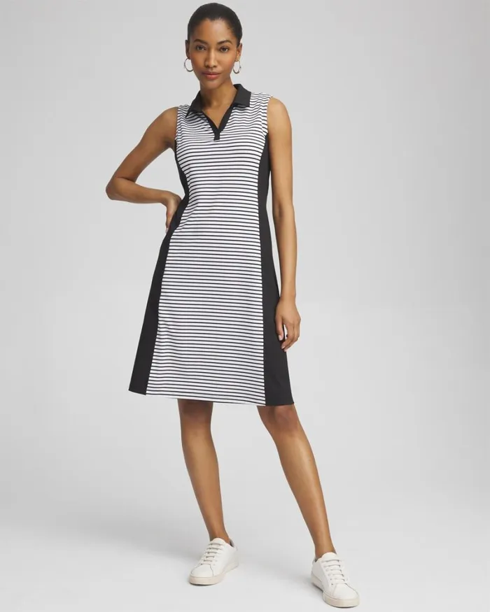 Chico039s Activewear Zenergy UPF Knit Block Stripe Dress Pink Bromeliad 8211 Clothing Chico039s Activewear Zenergy UPF Knit Block Stripe Dress Pink Bromeliad 8211 Clothing