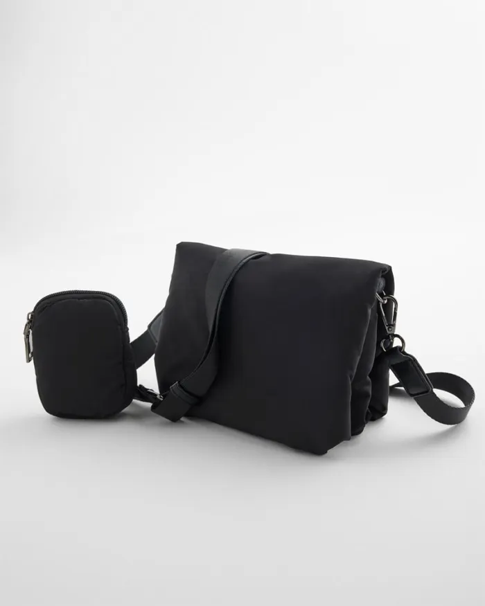 Chico039s Bags Mini Puffer Crossbody Bag Black 8211 Shoes and Accessories