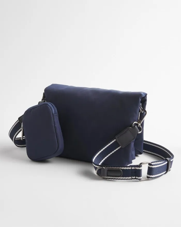 Chico039s Bags Mini Puffer Crossbody Bag Classic Navy 8211 Shoes and Accessories Chico039s Bags Mini Puffer Crossbody Bag Classic Navy 8211 Shoes and Accessories