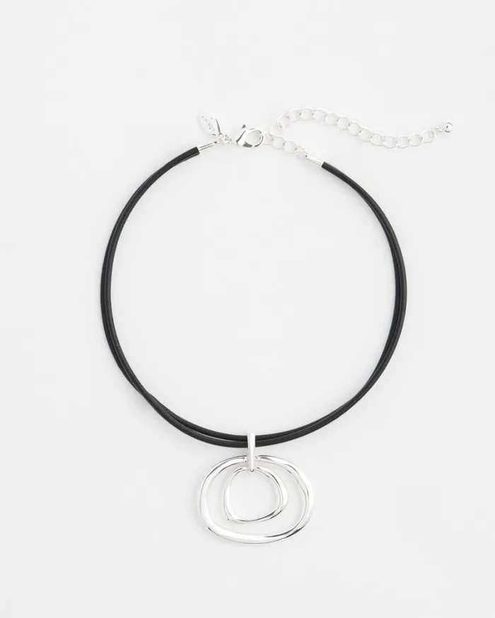 Chico039s Everyday Jewelry Eccentric Necklace Silver 8211 Shoes and Accessories Chico039s Everyday Jewelry Eccentric Necklace Silver 8211 Shoes and Accessories