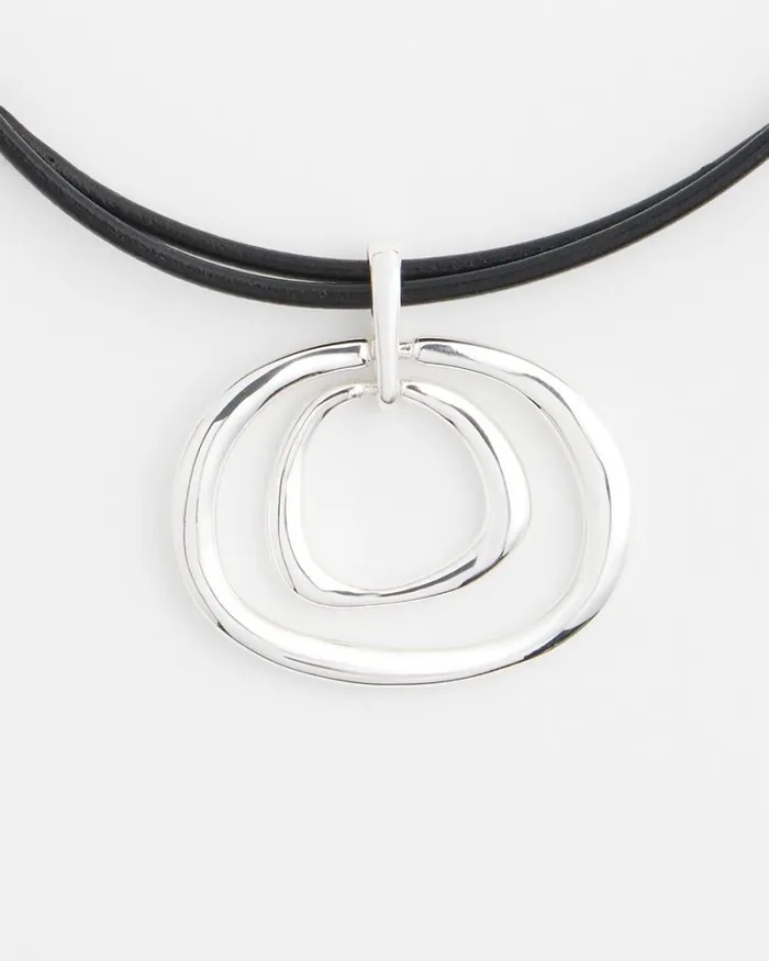 Chico039s Everyday Jewelry Eccentric Necklace Silver 8211 Shoes and Accessories Chico039s Everyday Jewelry Eccentric Necklace Silver 8211 Shoes and Accessories