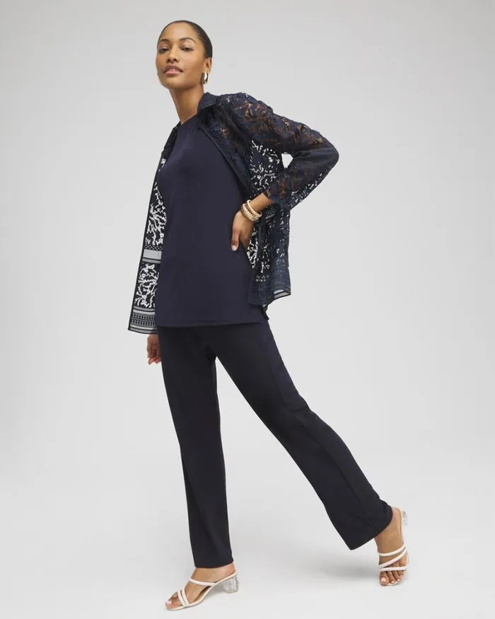 Chico039s Jackets and Coats Travelers Collection Lace Organza Jacket Travelers India Ink 8211 Clothing Chico039s Jackets and Coats Travelers Collection Lace Organza Jacket Travelers India Ink 8211 Clothing