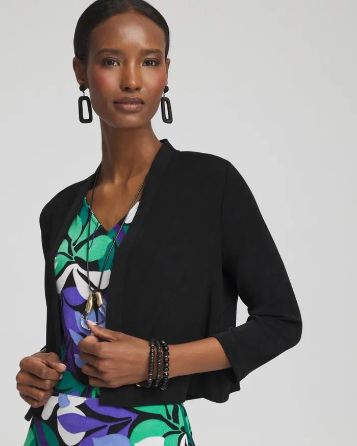 Chico039s Jackets and Coats Travelers Cropped Cardigan Travelers Black 8211 Clothing Chico039s Jackets and Coats Travelers Cropped Cardigan Travelers Black 8211 Clothing