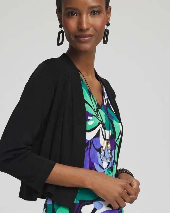 Chico039s Jackets and Coats Travelers Cropped Cardigan Travelers Black 8211 Clothing Chico039s Jackets and Coats Travelers Cropped Cardigan Travelers Black 8211 Clothing