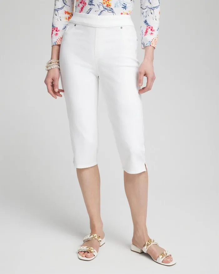 Chico039s Jeans and Denim NoStain 17034 Pullon Denim Capris Alabaster 8211 Clothing Chico039s Jeans and Denim NoStain 17034 Pullon Denim Capris Alabaster 8211 Clothing