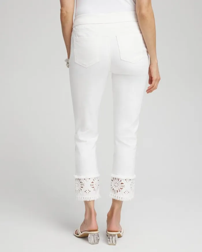 Chico039s Jeans and Denim No Stain Embellished Pullon Cropped Jeans Alabaster 8211 Clothing Chico039s Jeans and Denim No Stain Embellished Pullon Cropped Jeans Alabaster 8211 Clothing