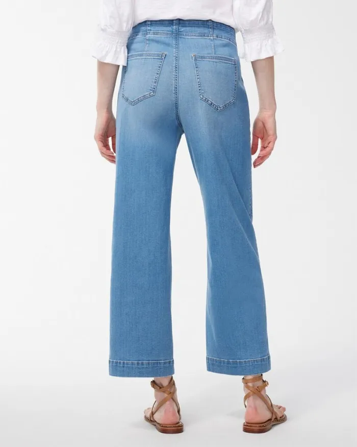Chico039s Jeans and Denim PullOn Wide Leg Ankle Jeans Amilla Indigo 8211 Clothing Chico039s Jeans and Denim PullOn Wide Leg Ankle Jeans Amilla Indigo 8211 Clothing