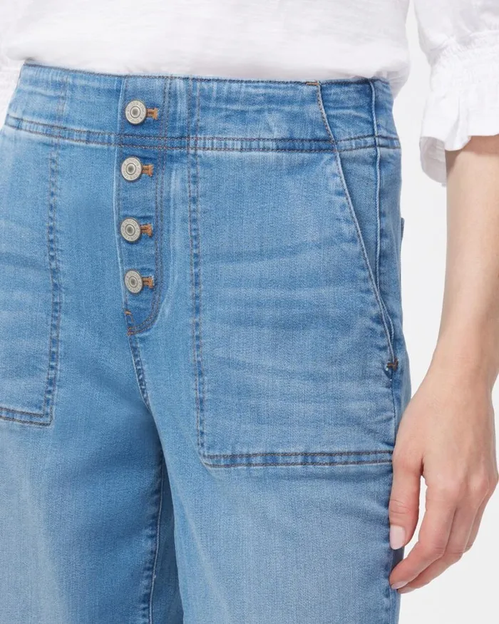 Chico039s Jeans and Denim PullOn Wide Leg Ankle Jeans Amilla Indigo 8211 Clothing Chico039s Jeans and Denim PullOn Wide Leg Ankle Jeans Amilla Indigo 8211 Clothing