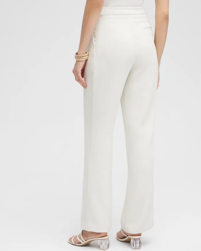 Chico039s Pants Black Label Pleated Trousers Fresh Cream 8211 Clothing