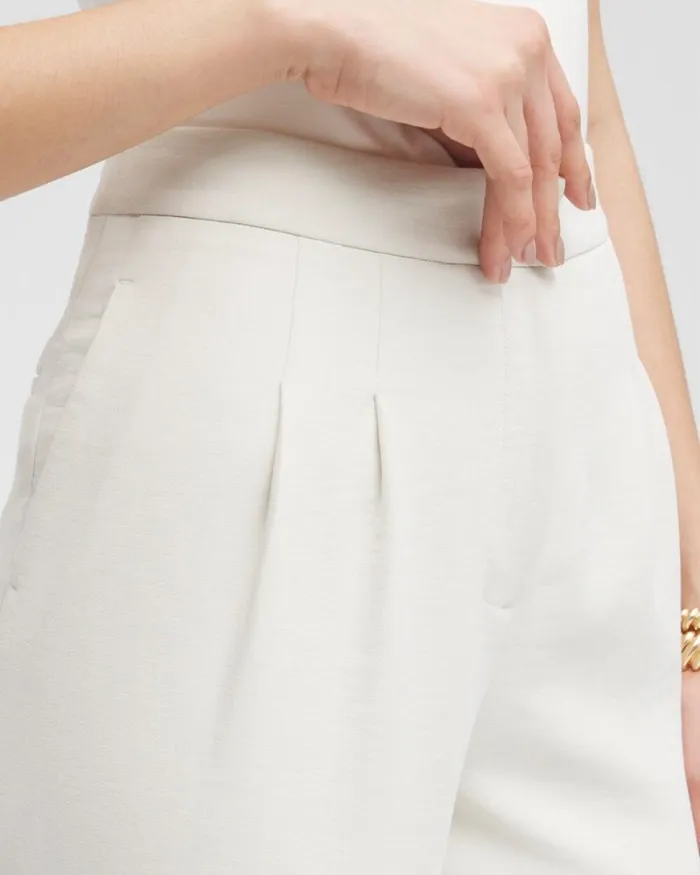Chico039s Pants Black Label Pleated Trousers Fresh Cream 8211 Clothing