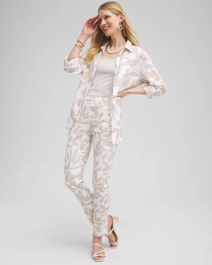 Chico039s Pants Brigitte Leaf Etch Ankle Pants Alabastersycamore 8211 Clothing Chico039s Pants Brigitte Leaf Etch Ankle Pants Alabastersycamore 8211 Clothing
