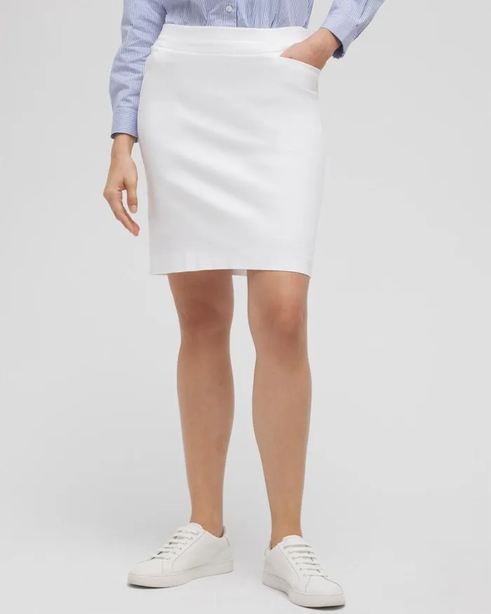 Chico039s Pants Brigitte PullOn Skort Alabaster 8211 Clothing