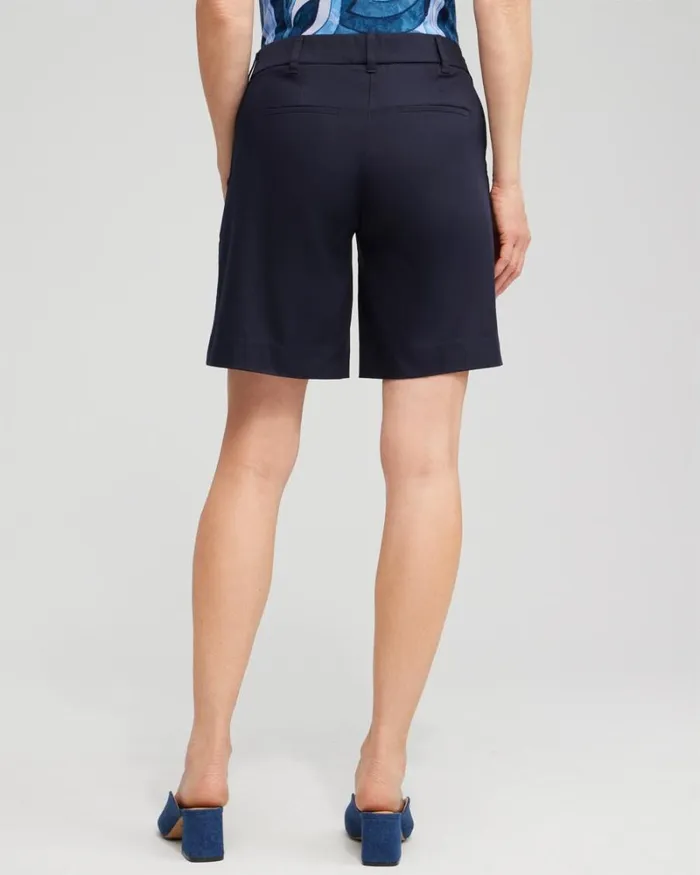 Chico039s Pants Sailor Button Shorts Classic Navy 8211 Clothing