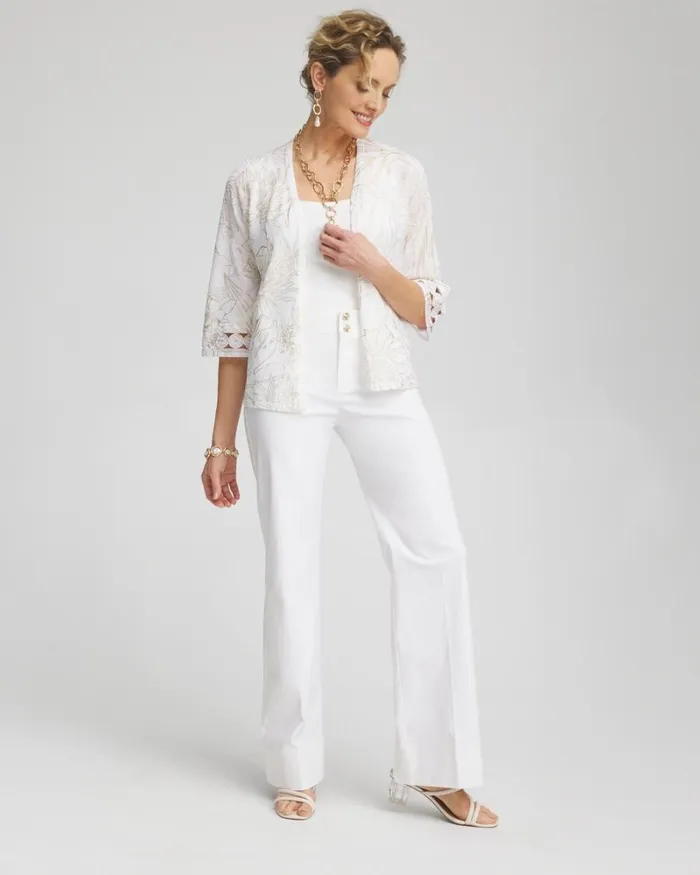 Chico039s Pants Trapunto Wide Leg Pants Alabaster 8211 Clothing