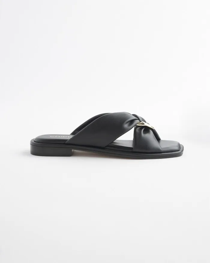 Chico039s Shoes Black Leather Sandals Black 8211 Shoes and Accessories