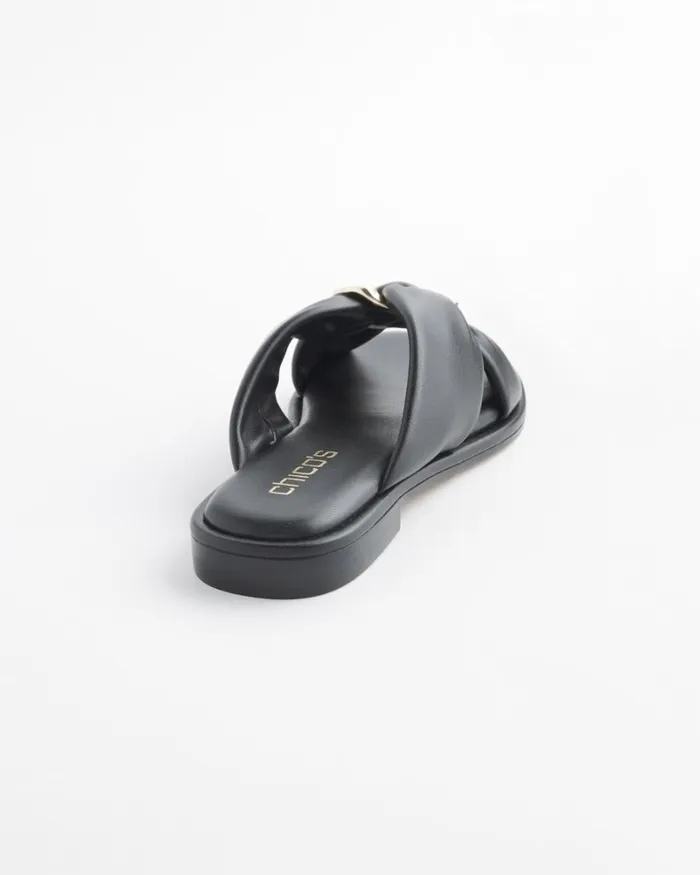 Chico039s Shoes Black Leather Sandals Black 8211 Shoes and Accessories