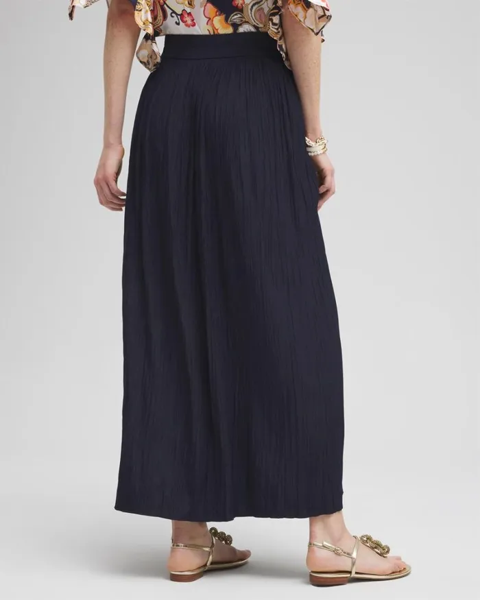 Chico039s Skirts Pullon Maxi Skirt Classic Navy 8211 Clothing