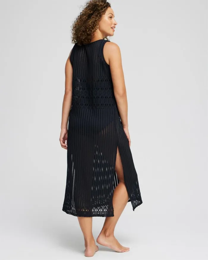 Chico039s Swim Gottex Swim Coverup Dress Black 8211 Clothing