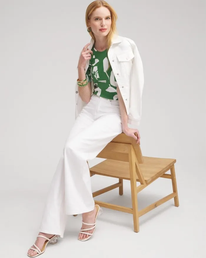 Chico039s Tops Abstract Everyday Elbow Sleeve Tee Verdant Green 8211 Clothing Chico039s Tops Abstract Everyday Elbow Sleeve Tee Verdant Green 8211 Clothing