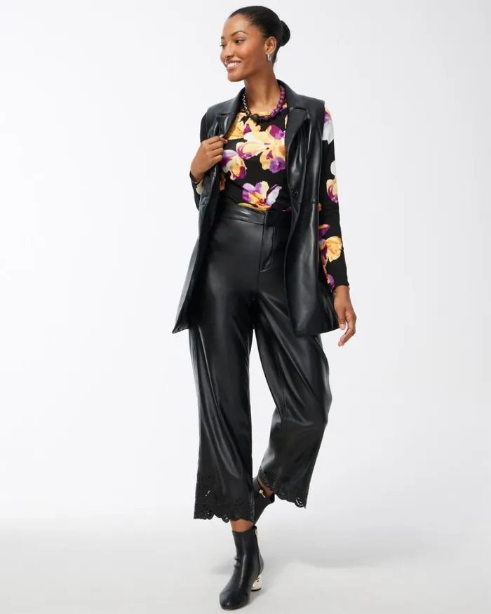 Chico039s Tops Touch Of Cool Floral Layering Tee Sweet Berry 8211 Clothing