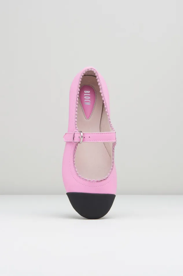 Children Ballet Flats Bloch Girls Cassiopeia Ballet Flats Rose Pink Leather