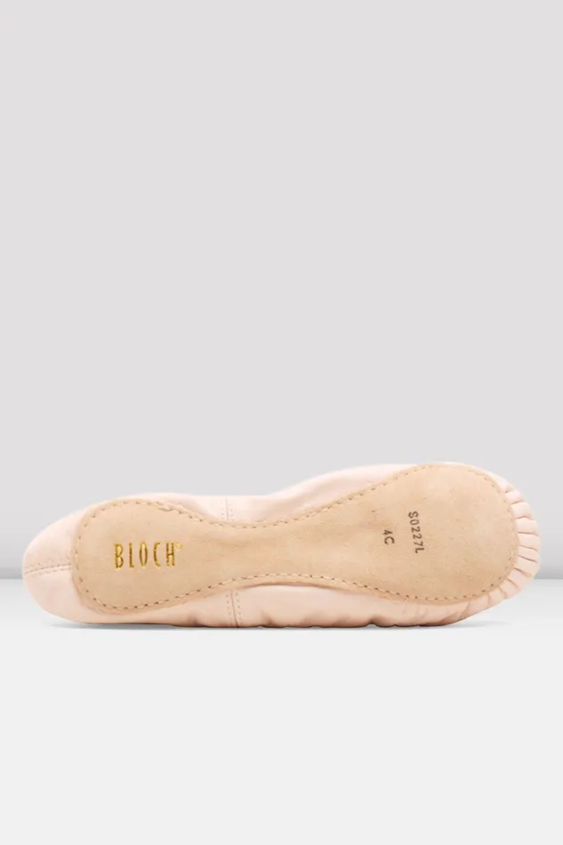 Children Bloch Childrens Belle Leather Ballet Shoes Theatrical Pink Leather Ballet