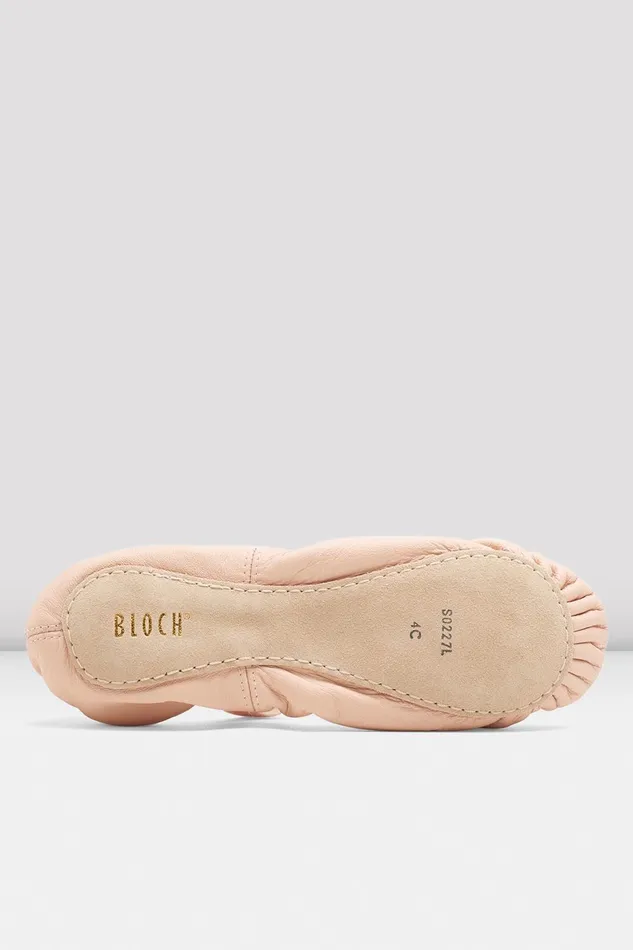Childrens Belle Leather Ballet Shoes Pink Leather Children Ballet Bloch