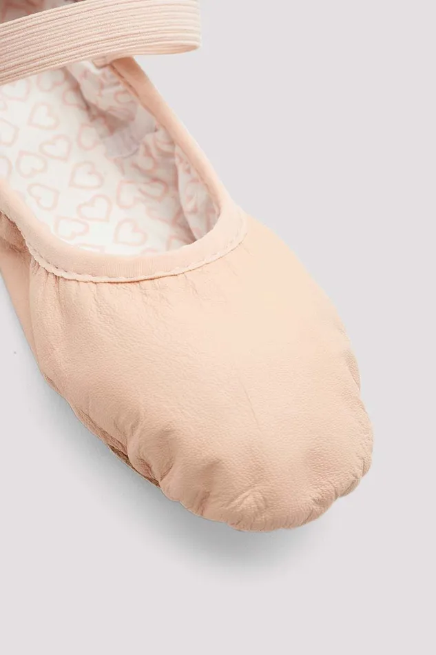 Childrens Belle Leather Ballet Shoes Pink Leather Children Ballet Bloch
