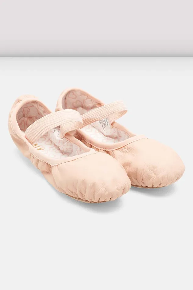 Childrens Belle Leather Ballet Shoes Pink Leather Children Ballet Bloch