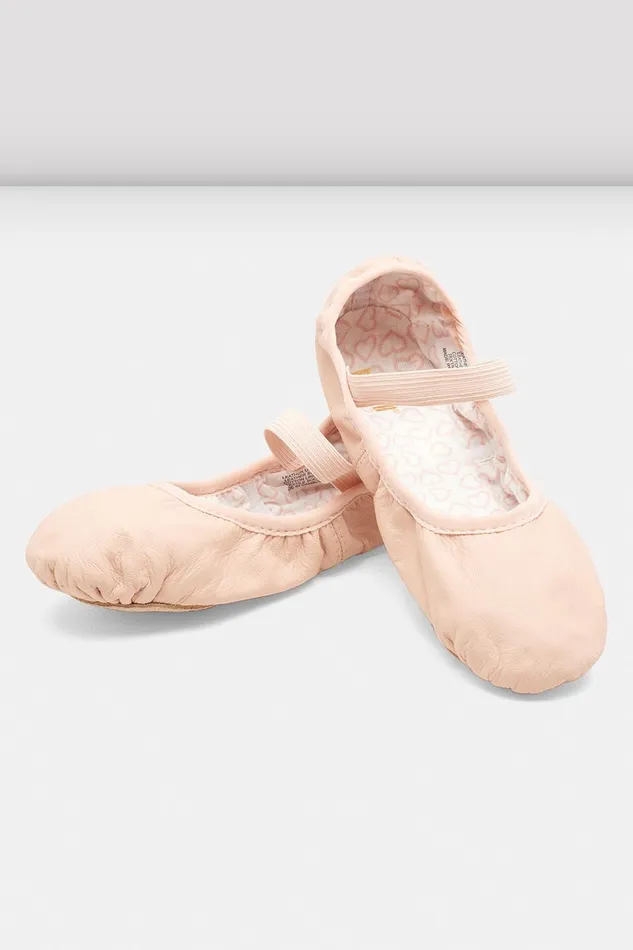 Childrens Belle Leather Ballet Shoes Pink Leather Children Ballet Bloch